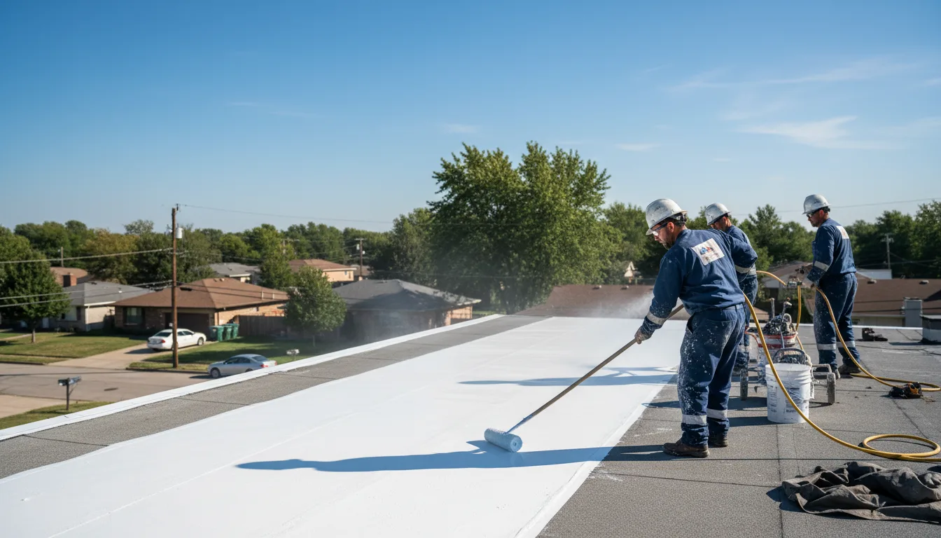 Commercial roof coating in Widener, AR near me